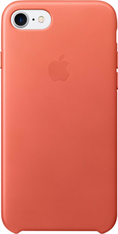 Apple iPhone 7 Leather Case Oranje is nooit meer leverbaar