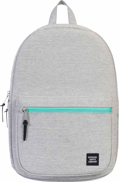 Herschel Harrison Light Grey Crosshatch/Lucite Green Zip is nooit meer leverbaar