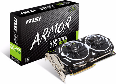 MSI GeForce GTX 1060 Armor 3G OCV1 is nooit meer leverbaar