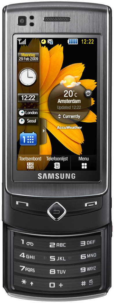 Samsung UltraTOUCH S8300 Noble Black is nooit meer leverbaar