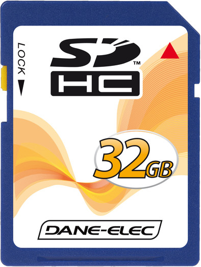 Dane-Elec SD 32 GB SDHC Class 4 is nooit meer leverbaar