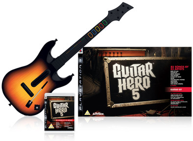 Guitar Hero 5 + Guitar PS3 is nooit meer leverbaar