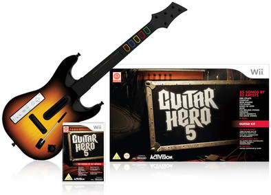 Guitar Hero 5 + Guitar Wii is nooit meer leverbaar