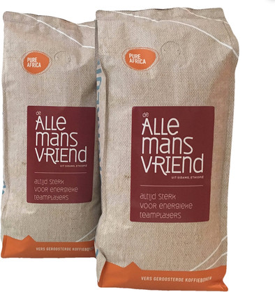 Pure Africa Allemansvriend Arabica koffiebonen 2 kg is nooit meer leverbaar