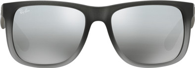 Ray-Ban Justin RB4165 Rubber Grey Transparent / Grey Silver Mirror Gradient is nooit meer leverbaar