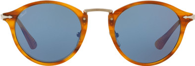 Persol PO3166S Striped Brown / Light Blue Lens is nooit meer leverbaar