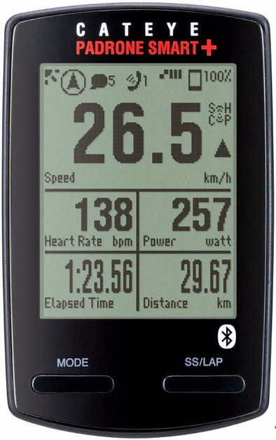 Cateye Padrone Smart+ CC-SC100B Zwart is nooit meer leverbaar