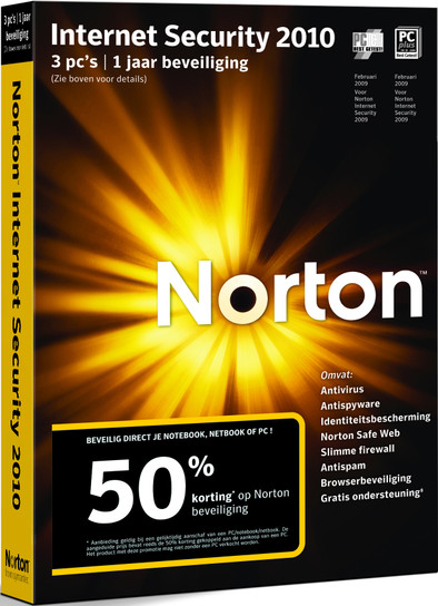 Norton Internet Security 2010 Bonus Pack 3 User NL is nooit meer leverbaar