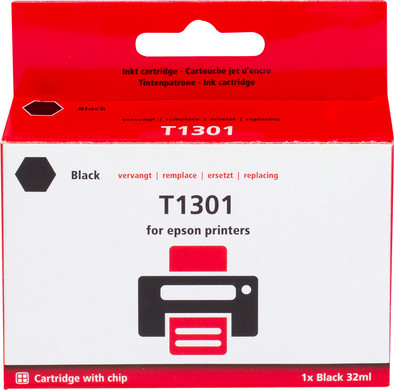 Le produit Marque distributeur T1301XL  Noir pour imprimantes Epson (C13T13014010) ne sera plus jamais disponible