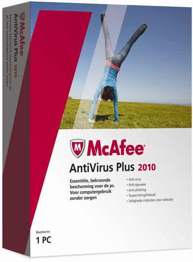 McAfee AntiVirus Plus 2010 1 User is nooit meer leverbaar