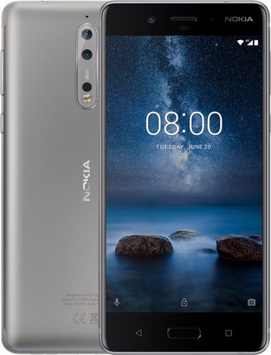Nokia 8 Grijs is nooit meer leverbaar