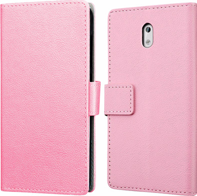 Just in Case Wallet Nokia 3 Book Case Roze is nooit meer leverbaar