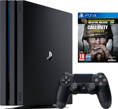 Le produit Sony PlayStation 4 Pro 1 To COD WWII Offre Groupée ne sera plus jamais disponible