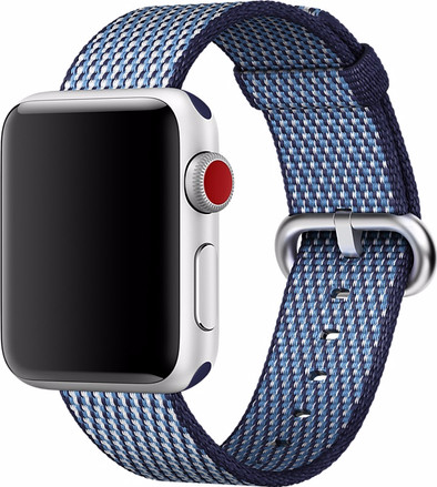 Le produit Apple Watch 38 mm Bracelet de montre en Nylon Tissé Quadrillé Bleu nuit ne sera plus jamais disponible