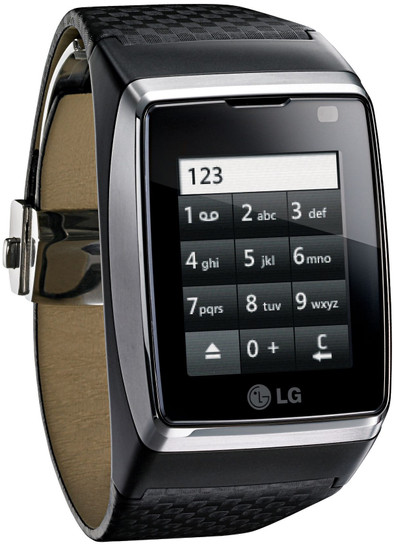 LG GD910 Watch Phone Leather black is nooit meer leverbaar