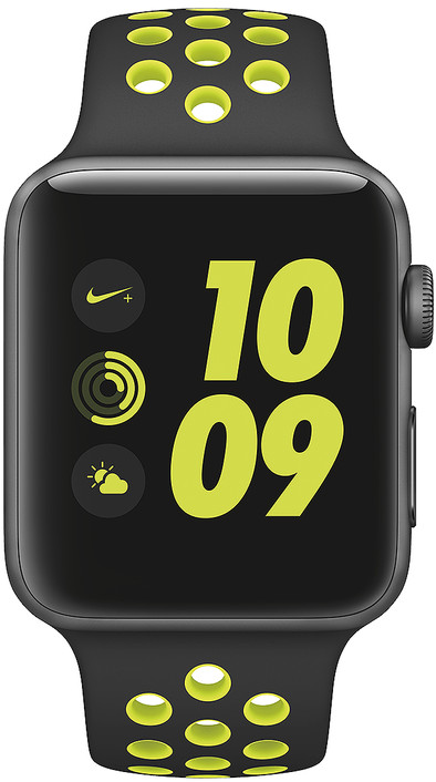 Le produit Apple Watch Nike+ Boîtier de 42 mm Gris Sidéral avec Bracelet sport Volt 
Aluminium/Noir ne sera plus jamais disponible