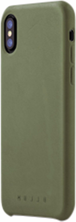 Mujjo Full Leather iPhone X Back Cover Green is no longer available