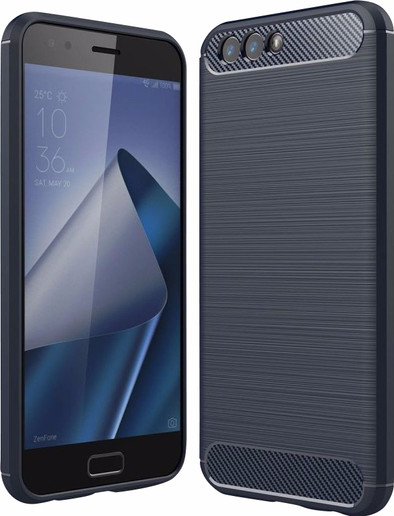 Just in Case Rugged TPU Asus Zenfone 4 Back Cover Blauw is nooit meer leverbaar