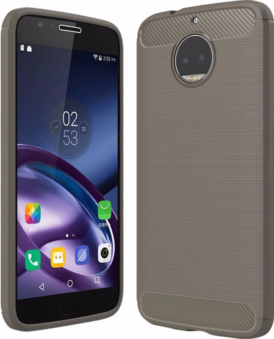 Just in Case Rugged TPU Motorola Moto G5S Plus Back Cover Grijs is nooit meer leverbaar