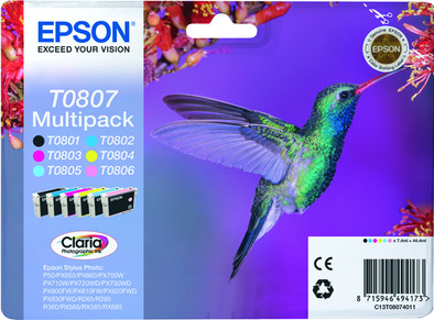 Epson T0807 6-Color Multi-pack C13T08074011 is no longer available