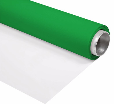 Bresser Vinyl Groen/Wit Mat 2x4m Rol Achtergrond is nooit meer leverbaar