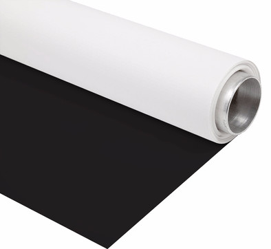 Bresser Vinyl Zwart/Wit Mat 2,72x6m Rol Achtergrond is nooit meer leverbaar