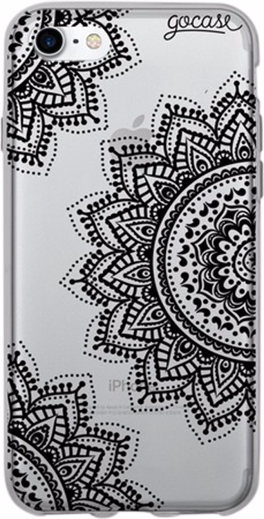 GoCase TPU Apple iPhone 7/8 Back Cover Black Mandala is nooit meer leverbaar