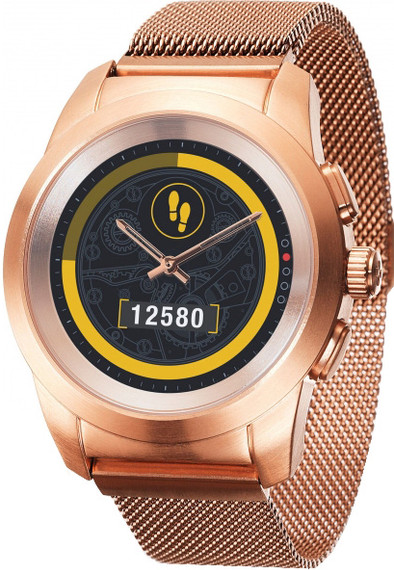 MyKronoz ZeTime 44mm Smartwatch Elite Rose Goud is nooit meer leverbaar