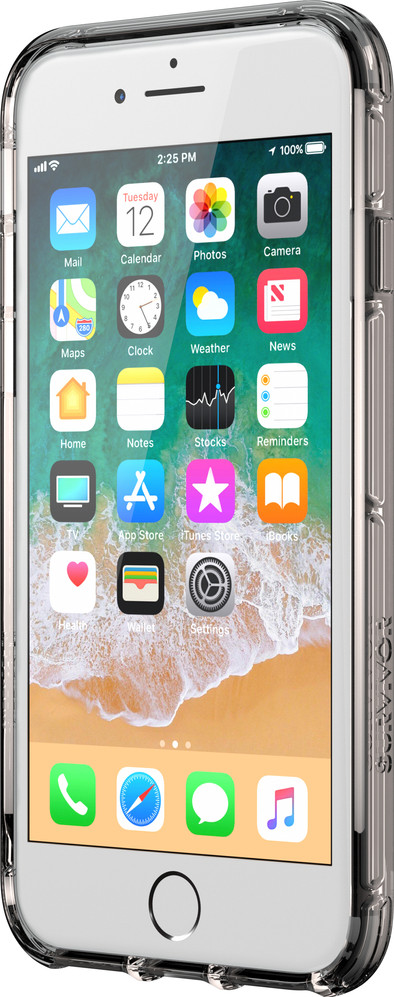 Griffin Survivor Apple iPhone 6 Plus/6s Plus/7 Plus/8 Plus Back Cover Zwart is nooit meer leverbaar