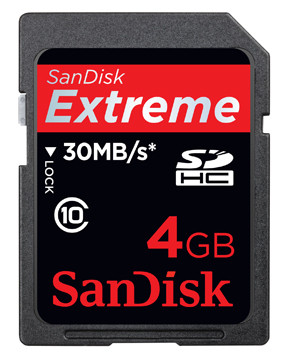 SanDisk SDHC 4 GB Extreme is nooit meer leverbaar
