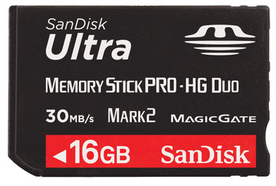 SanDisk Memorystick 16 GB Pro Duo Ultra II is nooit meer leverbaar