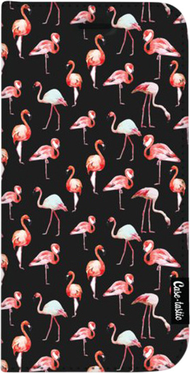 Casetastic Wallet Samsung Galaxy S8 Plus Book Case Flamingo Party Zwart is nooit meer leverbaar