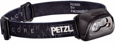 Petzl Actik 350 Zwart + Oplaadbare Batterij is nooit meer leverbaar