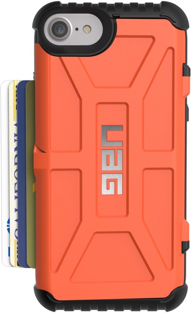 UAG Trooper Card Rust Apple iPhone 6/6s/7/8 Back Cover Oranje is nooit meer leverbaar