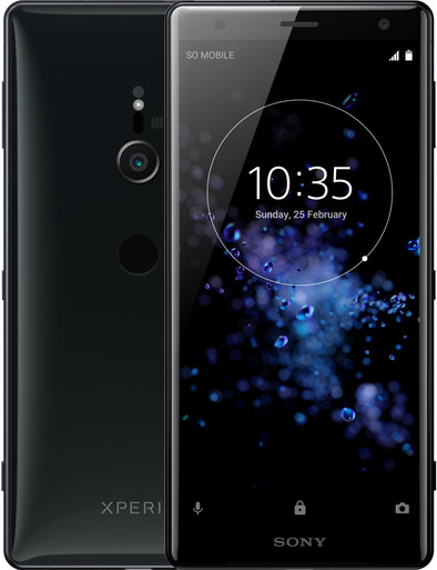 Sony Xperia XZ2 Zwart is nooit meer leverbaar