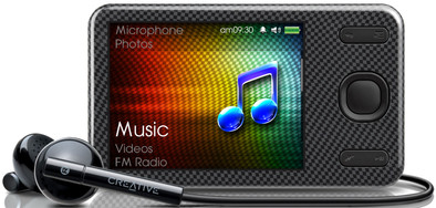 Creative Zen X-Fi Style 8 GB Black is nooit meer leverbaar