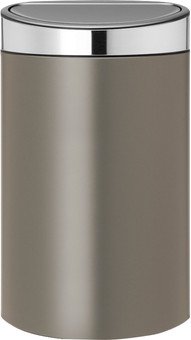 Brabantia Touch Bin 40 Liter Platinum / Matt Steel deksel