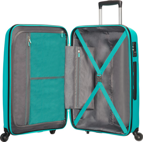 american tourister bon air spinner l deep turquoise