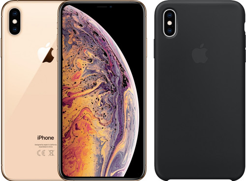 Apple iPhone Xs Max 512 Go Or + Back Cover Silicone