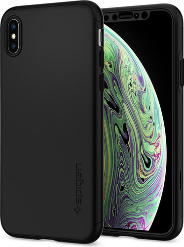 coque iphone xs fine noir spigen