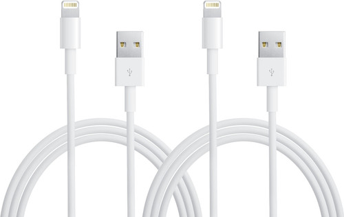 Apple Usb A naar Lightning Kabel 1m Kunststof Wit Duopack Main Image