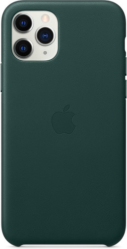 Apple iPhone 11 Pro Leather Back Cover Forest Green - Coolblue - Before ...