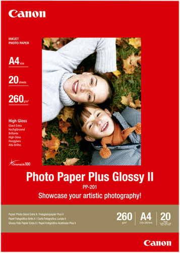 Canon PP-201 Glossy Plus Photo Paper 20 Sheets A4 Main Image