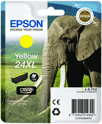 Epson 24XL Cartridge Yellow Main Image