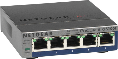 Netgear GS105E ProSafe Plus - Coolblue - Voor 23.59u, morgen in huis