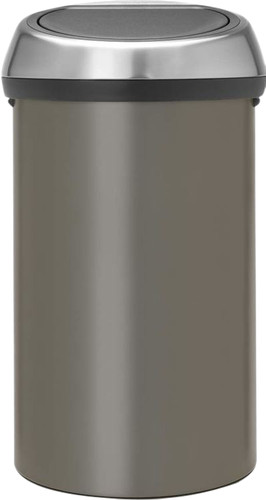 Ellende totaal diefstal Brabantia Touch Bin 60 Liter Platinum - Coolblue - Voor 23.59u, morgen in  huis