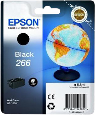 Epson 266 Cartridge Zwart Main Image