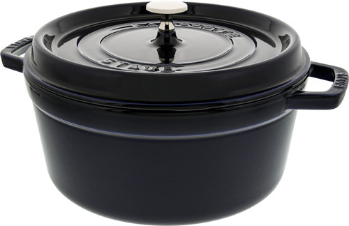 Cocotte En Fonte Staub Ronde - Truffe Blanche - Diamètre 26 Cm - Pour Plats Mijotés, Rôtis Et Cuisson Lente