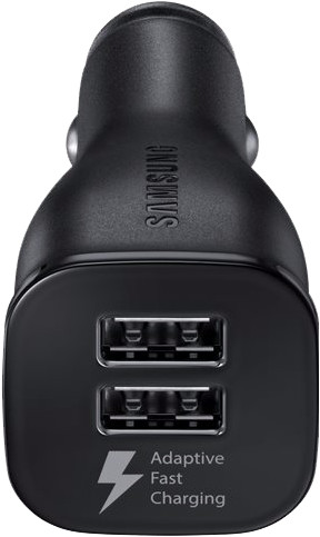 Samsung Autolader met 2 USB Poorten Zwart 2A Main Image
