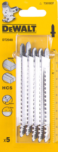 DeWalt Set de Lames pour Scie Sauteuse T301BCP (5x) Main Image